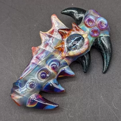 Mako Glass Sea Monster Chillum Pipe #1