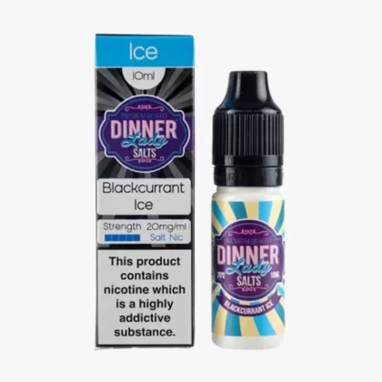 Blackcurrant Ice Nic Salt E-Liquid by Dinner Lady - 20mg