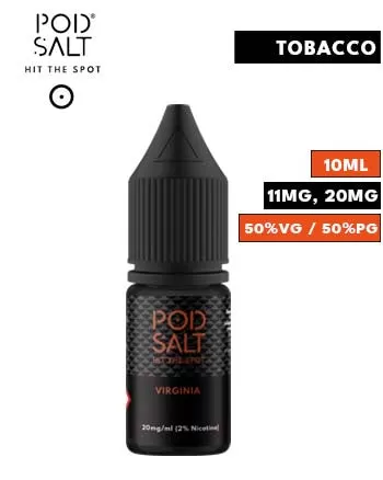 Virginia Nic Salt E Liquid by Pod Salt Core
