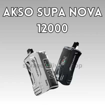Akso Supa Nova 12000 Puffs - Starter Kit (Device + Cartridge) / Chocolate Mint
