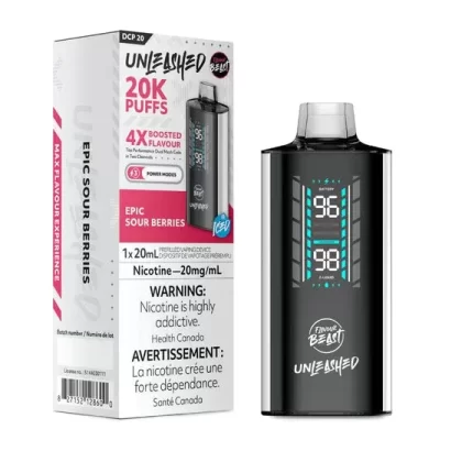 Flavour Beast Unleashed DCP 20K Disposable Vape – Epic Sour Berries