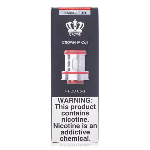 Uwell Crown 4 Coils - 4 Pack; 0.2 Ohm Dual Coil, 0.23 Ohm UN2 Mesh - Image 2