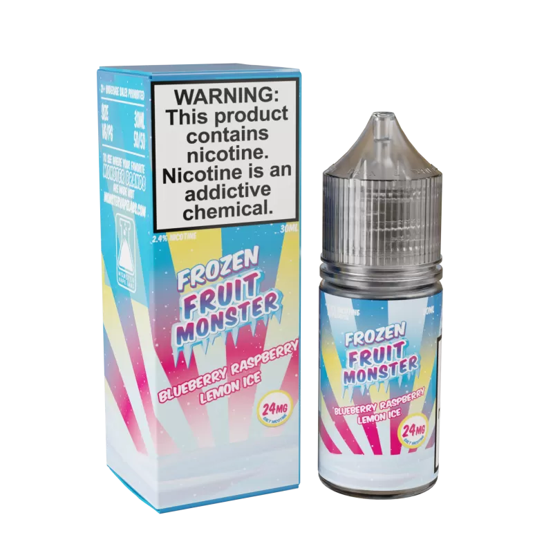Frozen Fruit Monster Salt - Blueberry Raspberry Lemon Ice - 30ML E-Liquid - 48MG