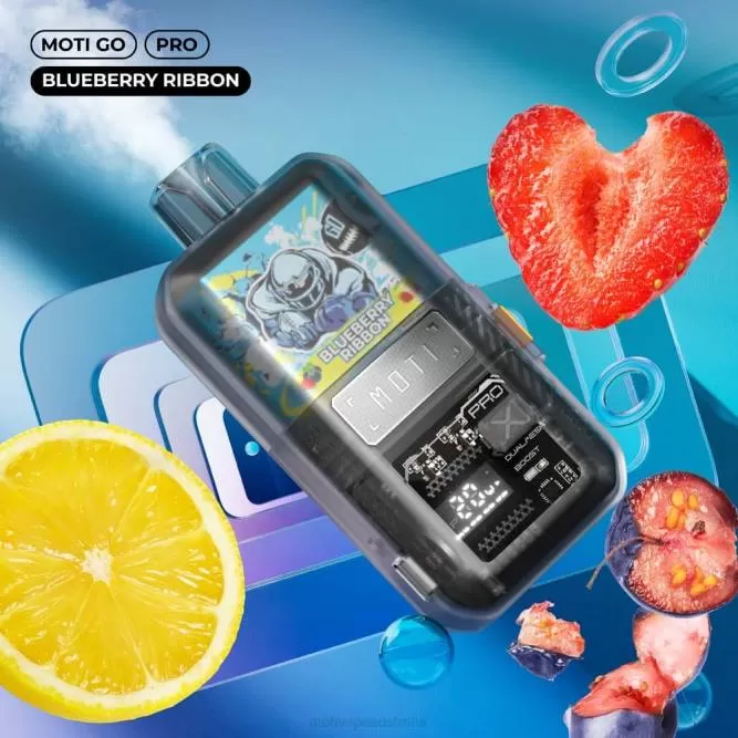 MOTI vape pods Australia – MOTI Go Pro Disposable Vape (5%, 12000 Puffs) Blueberry Ribbon 6422T14