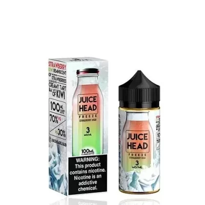 Juice Head Freeze – Strawberry Kiwi 100ml - Strength#0mg>3mg>6mg (FF1104)