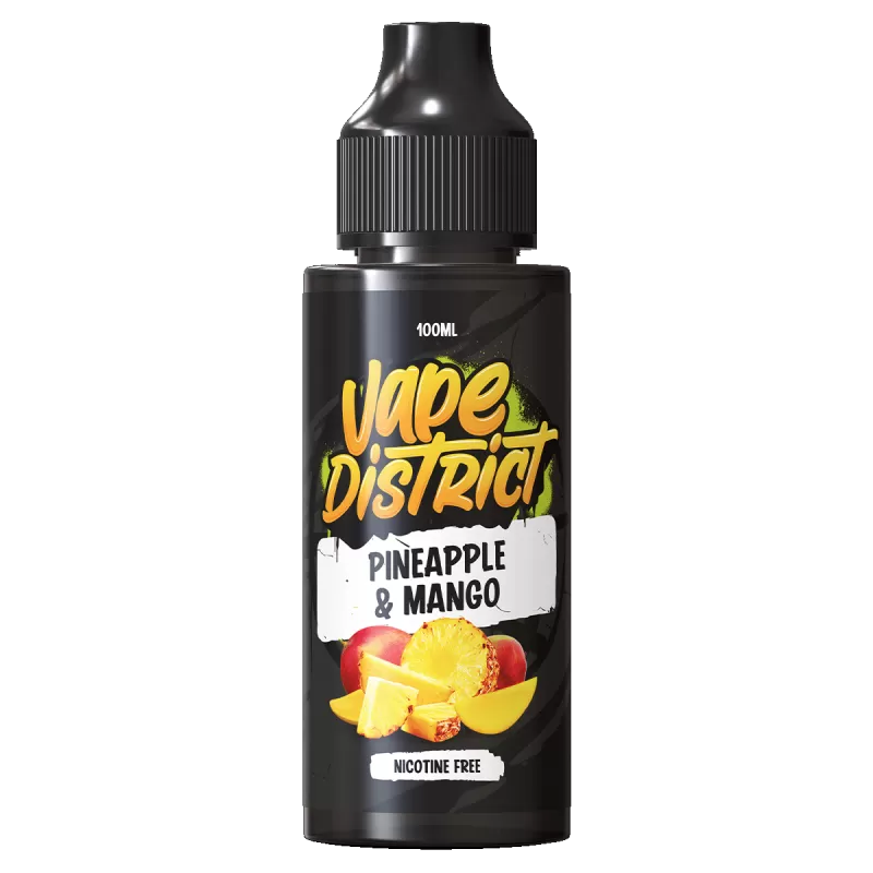 Pineapple & Mango by Vape District 100ml - NIC SHOTS (FREE)