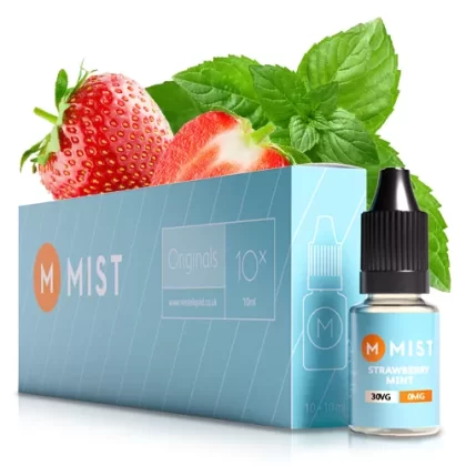 Strawberry Mint E Liquid (10x10ml) - 70PG/30VG (Standard) / LOW 6mg