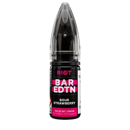 Sour Strawberry BAR EDTN Riot Squad Nic Salt E-Liquid - 5mg