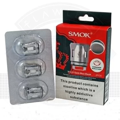 Smok V12 P-Tank Max Mesh 0.17 ohm 3pack - Eliquidsupply