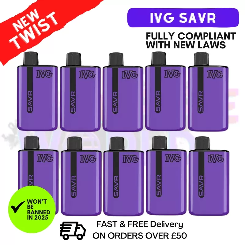 Grape ICE IVG Savr 3K Puff Box Of 10