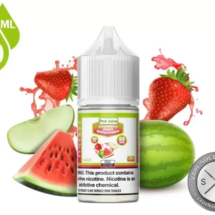 Strawberry Apple Watermelon Pod Juice Salt 30ml