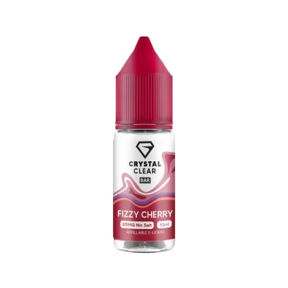Crystal Clear Bar Salts Fizzy Cherry Nic Salt Vape Juice - 10mg