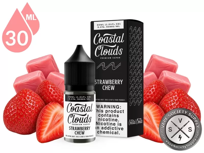 Strawberry Chew Coastal Clouds Salt 30ml - Vape Product, Vape Product