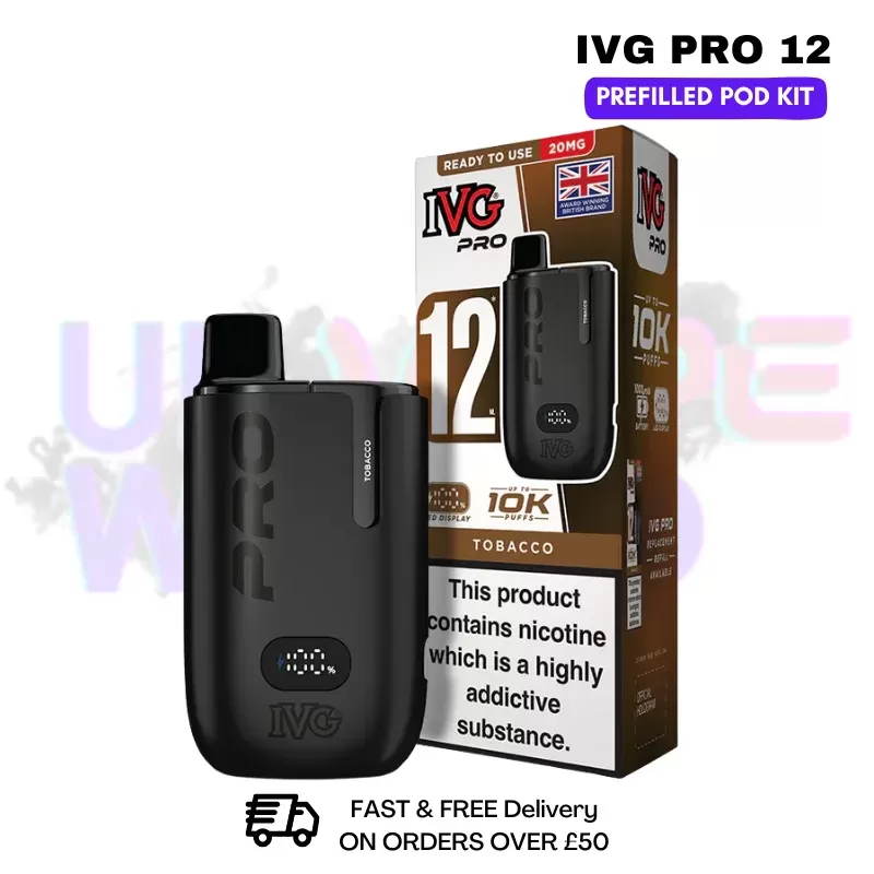 Tobacco IVG Pro12 Prefilled Pod Kit