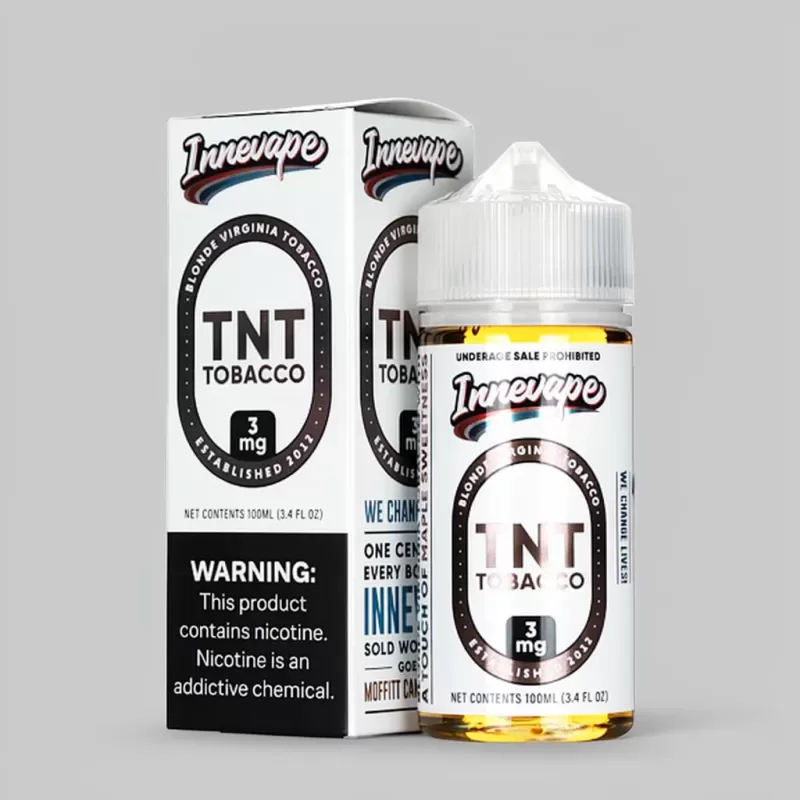 Innevape TNT Tobacco 100ml – Smooth Virginia Maple E-Liquid