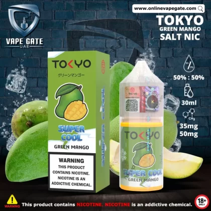 Tokyo Super Cool Green Mango Saltnic 30ml - 50 mg / 30 ml