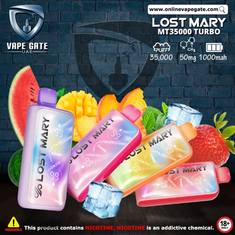 Lost Mary MT35000 Turbo Rechargeable Disposable Vape (35,000 Puffs)