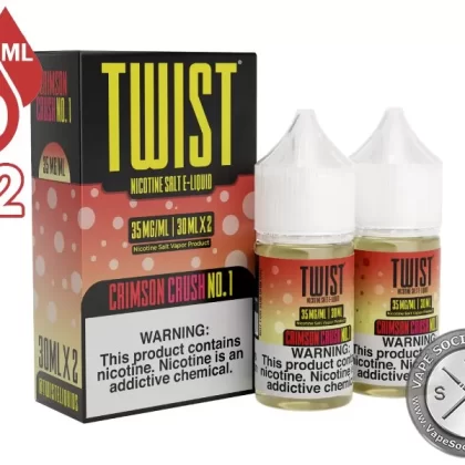 Crimson Crush No. 1 by Twist Salt 60ml - Vape Product, Vape Product; NCDOR