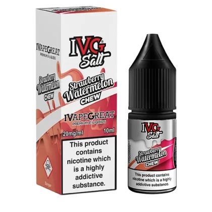 IVG Strawberry Watermelon Chew Nic Salt E-Liquid - 20mg