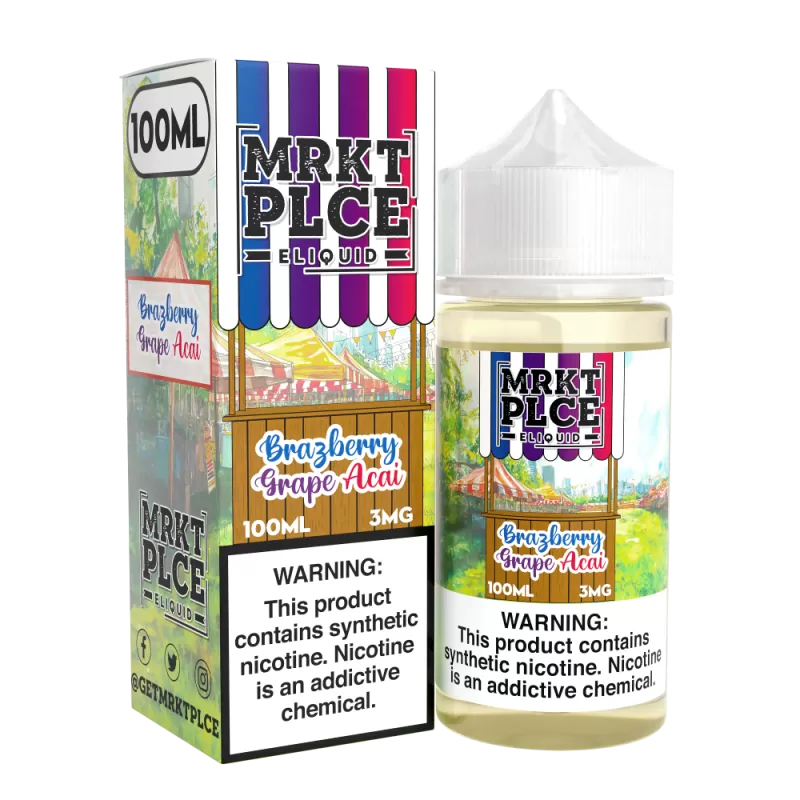 MRKTPLCE - Brazberry Grape Acai - 100ML E-Liquid - 0MG
