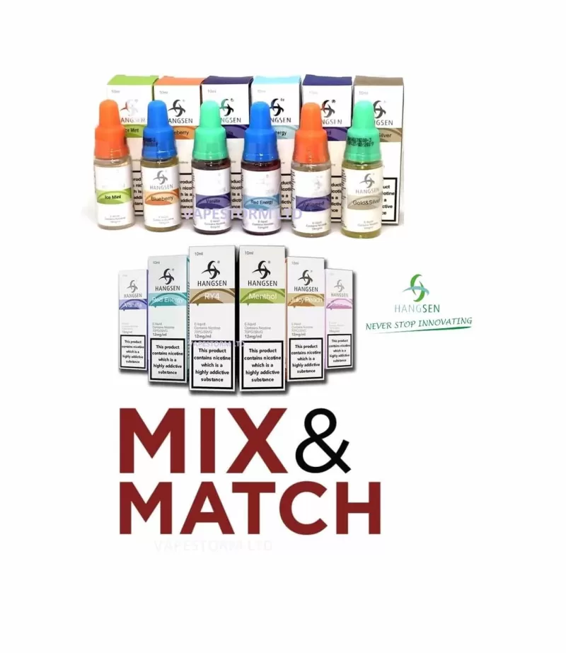10x Hangsen 3mg E Liquid ONLY! – Mix And Match 10ml TPD - Vapestorm Co