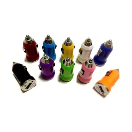 USB Car Charger - Black, Green