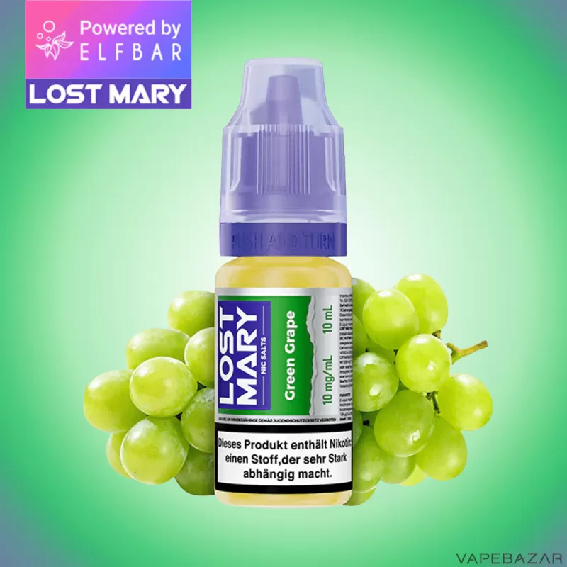 Lost Mary NicSalt – Green Grape - 10mg/ml, 20mg/ml