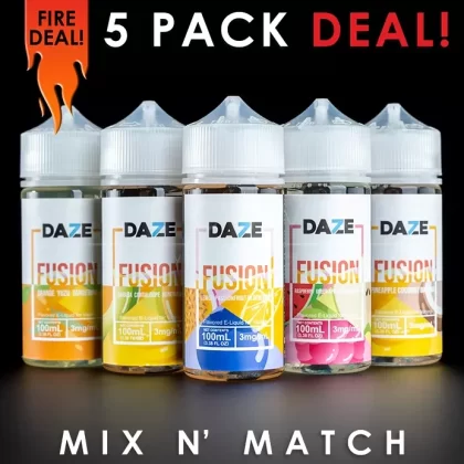 7Daze Fusion Eliquid – Mix and Match (5 Pack) 500ml