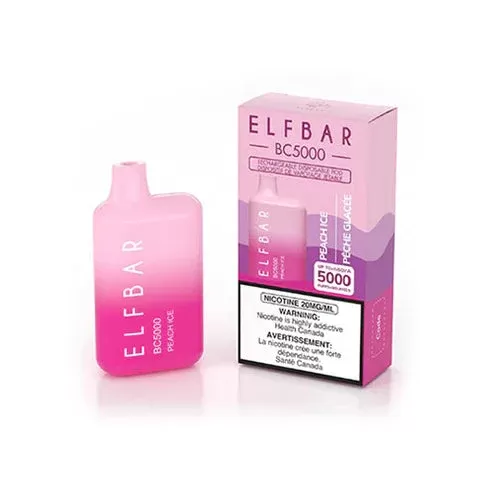 ELF BAR BC5000 Disposable Vape – Peach Ice - Flavour#Peach Ice