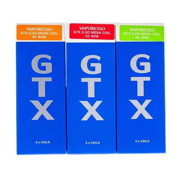 Vaporesso GTX Coil for Target 80 / Target PM30 , GTX One / Go 40 / Go 80, GEN Nano / Air 40 / PT60 / PT80 S / Gen160 / FIT 40, Xiron, Luxe PM40 / PM80 / PM80 S, SWAG PX80, Luxe XR / XR MAX / X PRO / L