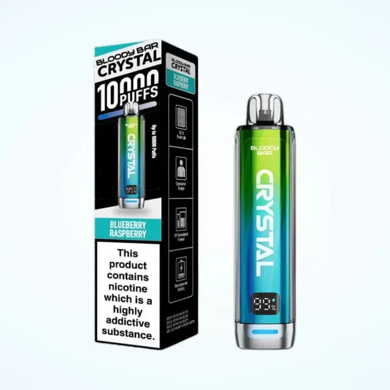 Bloody Bar Crystal 10K Prefilled Pod Kit Blueberry Raspberry - Ejuicewarehouse