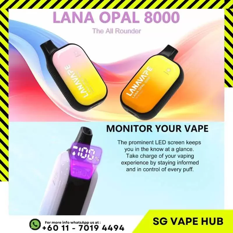 LANA OPAL 8000 Puffs - Taro - Image 3