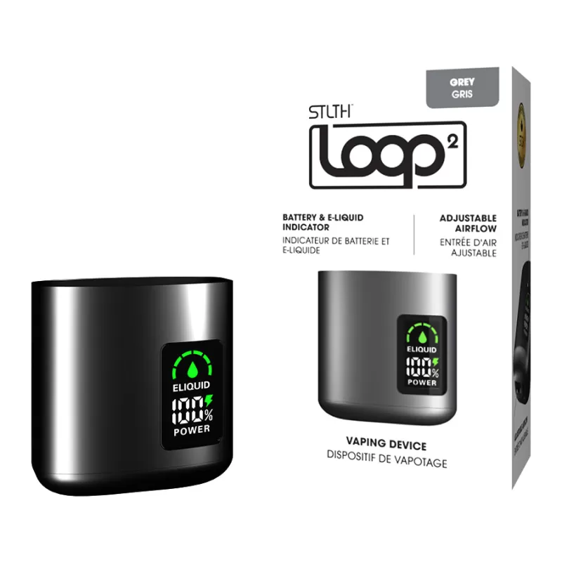 STLTH Loop 2 Closed Pod Vape Device - Loop 2 Grey