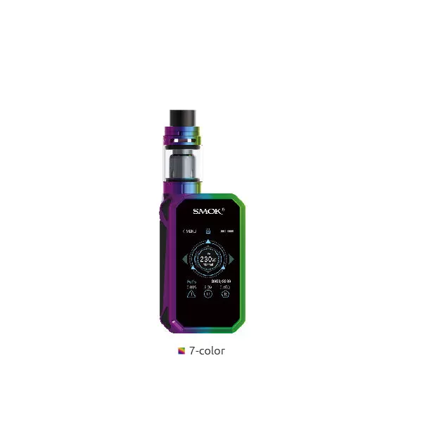 SMOK G-PRIV 2 230W Touch Screen Starter Kit With TFV8 X-Baby Tank -4ML - Rainbow - Image 2