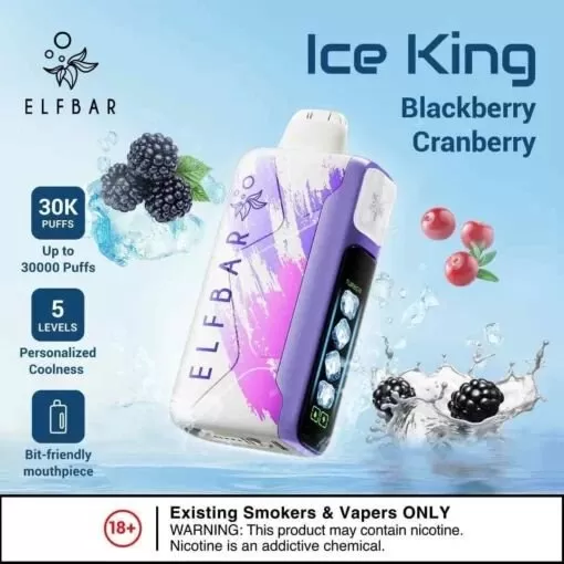 Elf Bar Ice King 30000 Puffs - Blue razz ice, Watermelon ice (545047)
