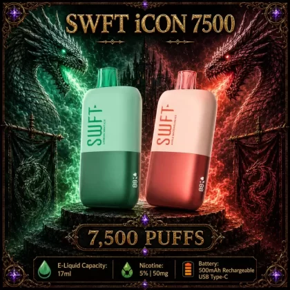 SWFT iCON 7500 - Strawberry Roll Up - Vapeciga