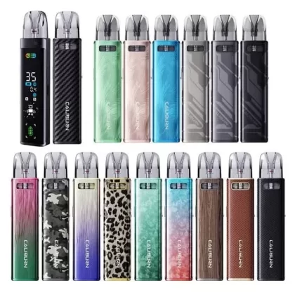 Uwell Caliburn G3 Pro 35W Pod System - Color#Black Carbon>Black Leather>Brown Leather>Brown Wood>Emerald Green>Frozen Aurora>Frozen Green>Golden Leopard>Golden Purple>Green Camo>Midnight Bla (9EBCD0)