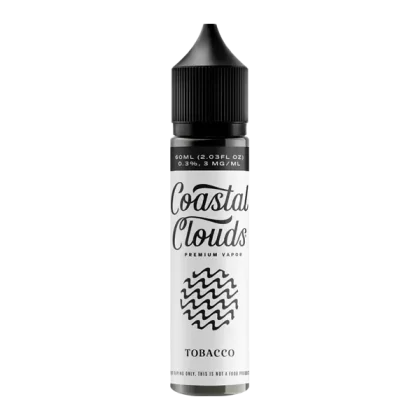 Tobacco Coastal Clouds E-Juice - Site#VAP~Nicotine#3mg>6mg~Size#Single