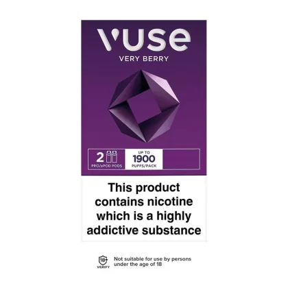 Vuse Pro Very Berry Pods (2 Pack) - Strength#6mg>12mg>18mg (74BAEC)