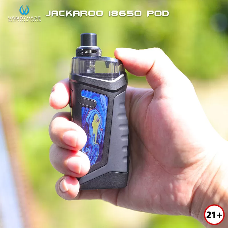 Vandy Vape Jackaroo 18650 Pod Kit 70W - Smoke-ink Ash - Image 3