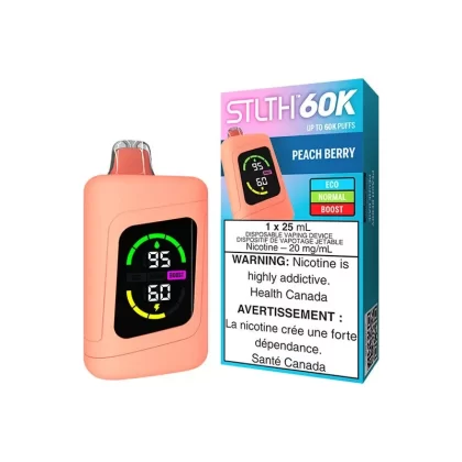 STLTH 60K Peach Berry Disposable Vape
