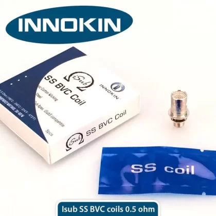 Genuine INNOKIN iSub SS BVC Coils 0.5 Ohm iSub, iSubG, iSub Apex, iSub S iSub V - Ecigdepot