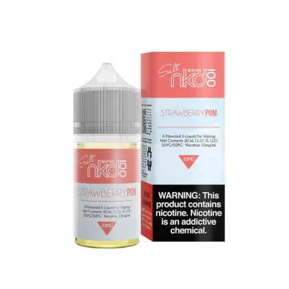 NKD 100 Menthol Salt - Strawberry Pom - 30ML E-Liquid - 35MG
