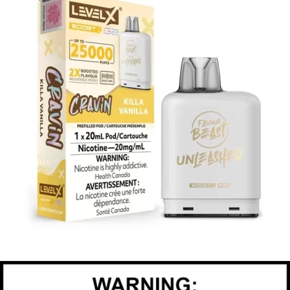 Killa Vanilla Flavour Beast Unleashed Level X Boost G2 Pods
