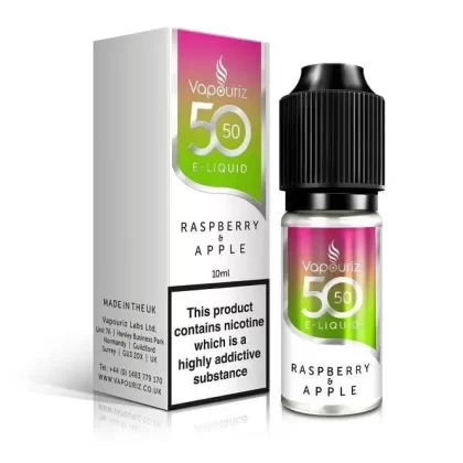 Vapouriz Raspberry & Apple E Liquid – 50/50 Series (10ml)