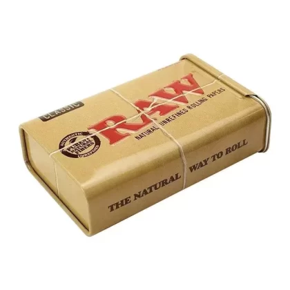 Raw Rectangle Slide Top Metal Tin
