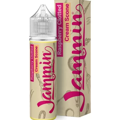 Jammin Vape Co Raspberry Clotted Cream Scone E Liquid 60ml - 3mg
