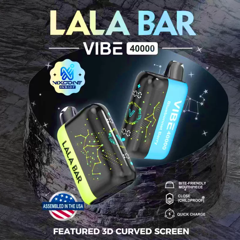 Nixodine Edition | LALA BAR VIBE 40K Disposable Device - 40,000 Puffs - Tejas Splash