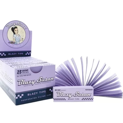 Blazy Susan Purple Filter Tips - Uvapeshop