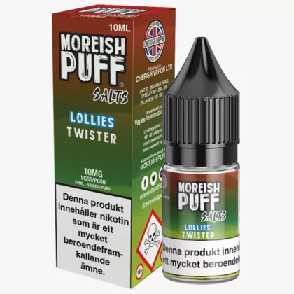Moreish Puff – Twister 10mg 10ml – E juice med nikotin - Moreish Puff / Yes / 10mg / 10ml / 50/50